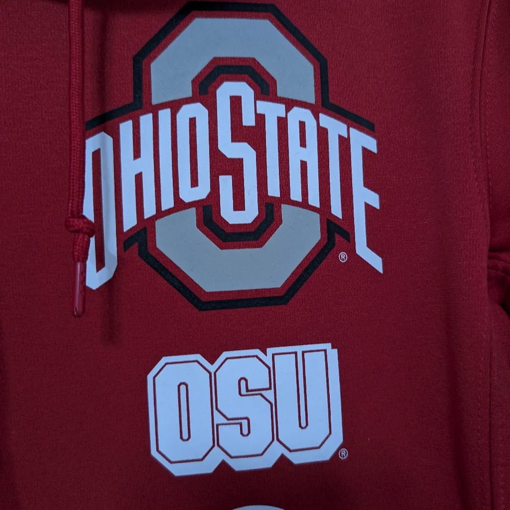 Nike Dri-Fit Ohio State University Red Hoodie. Size XS. Football 🏈